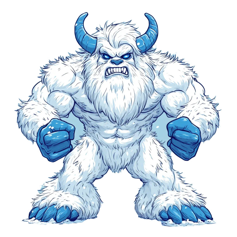 Flexing Yeti Tee Design Vinyl Car Decal Sticker – Waterproof & UV-Resistant 4.0"