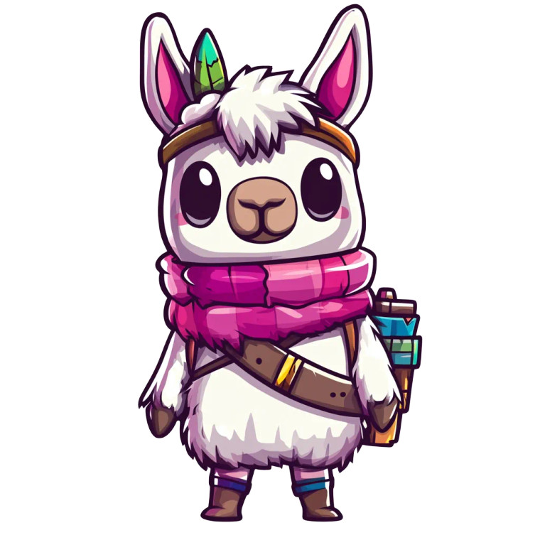 Fortnite Llama Chibi Vector Vinyl Car Decal Sticker – Waterproof & UV-Resistant 4.0"