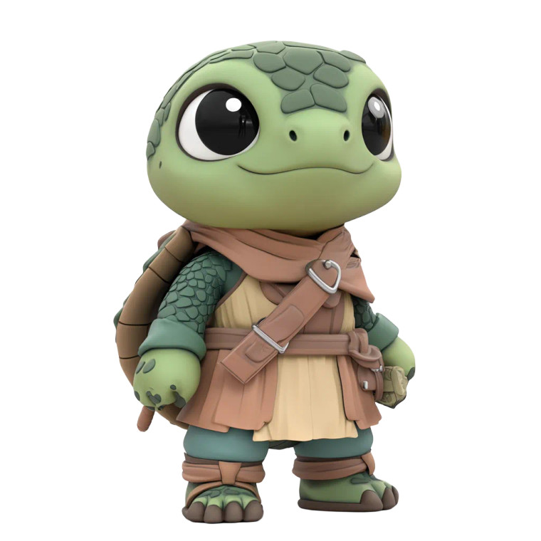 Funko Pop Druid Turtle Vinyl Car Decal Sticker – Waterproof & UV-Resistant 4.0"