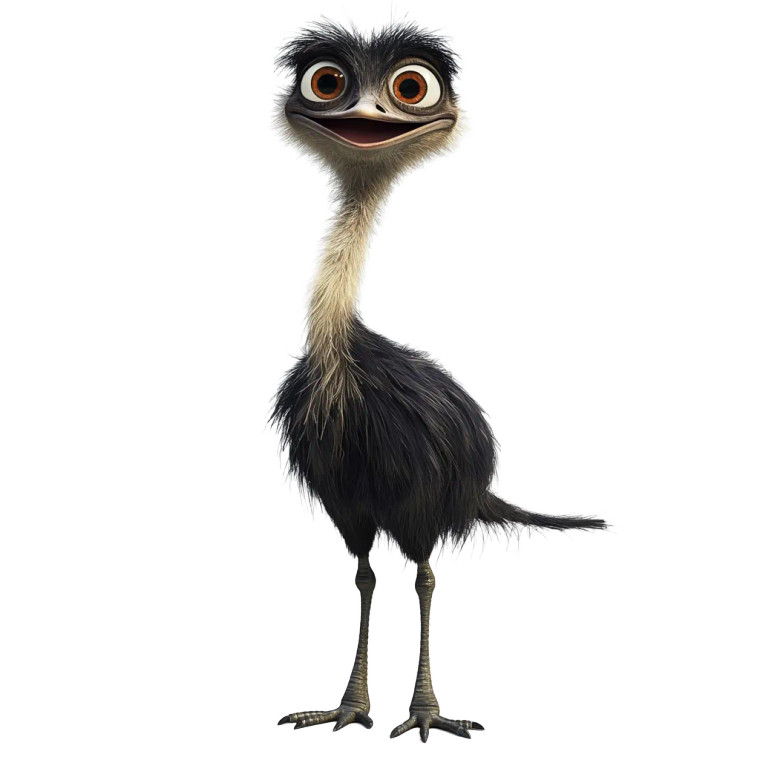 Funny Smiling Emu Disney Vinyl Car Decal Sticker – Waterproof & UV-Resistant 4.0" Funny Smiling Emu Disney Vinyl Car Decal Sticker – Waterproof & UV-Resistant 4.0"