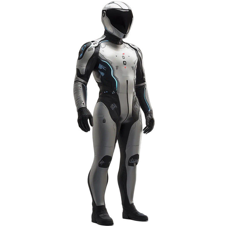 Futuristic F1 Racing Suit Vinyl Car Decal Sticker – Waterproof & UV-Resistant 4.0"