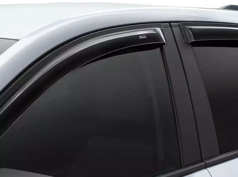 Fits 2019-2025 Chevrolet Blazer Auto Ventshade Rainguard 94842 Ventvisor; Outside Mount; Dark Smoke; Acrylic; Set Of 4