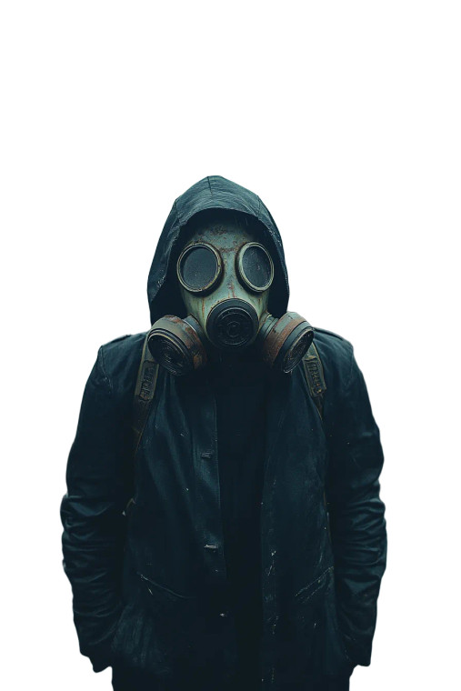 Gas Mask Post Apocalypse Vinyl Car Decal Sticker – Waterproof & UV-Resistant 4.0"