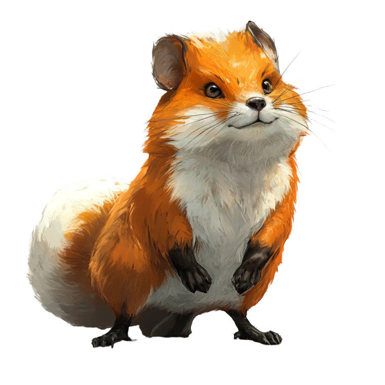 Gerbil Fox Fantasy Vinyl Car Decal Sticker – Waterproof & UV-Resistant 4.0"