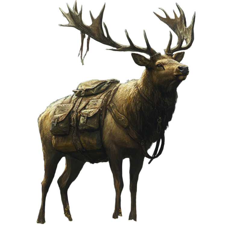 Giant Elk Saddlebags Vinyl Car Decal Sticker – Waterproof & UV-Resistant 4.0"