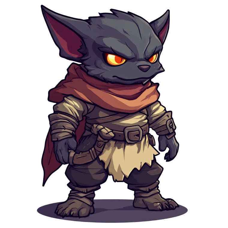 Goblin Warrior Jrpg 2D Vinyl Car Decal Sticker – Waterproof & UV-Resistant 4.0"