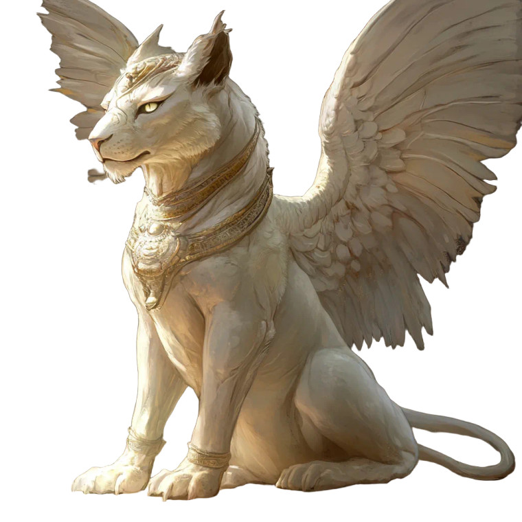 Grand Sphinx Fantasy Creature Vinyl Car Decal Sticker – Waterproof & UV-Resistant 4.0"