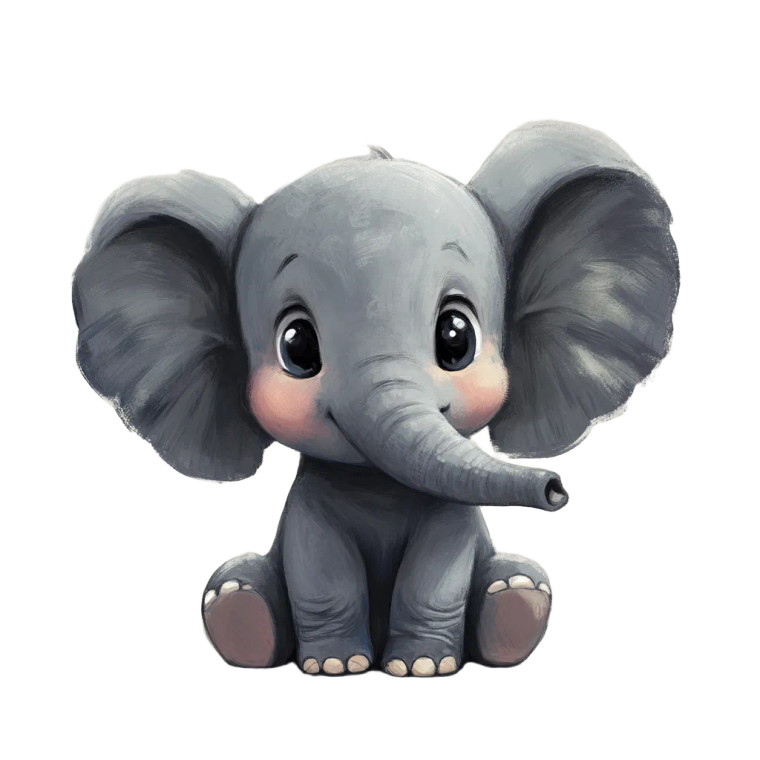 Gray Elephant Spots Vinyl Car Decal Sticker – Waterproof & UV-Resistant 4.0"