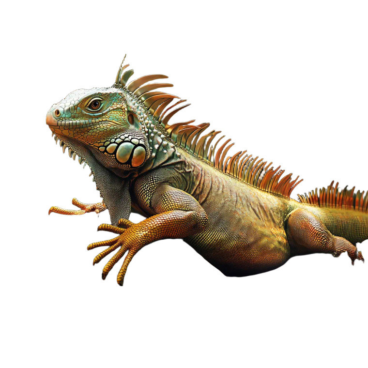 Green Iguana Natural Habitat Vinyl Car Decal Sticker – Waterproof & UV-Resistant 4.0"