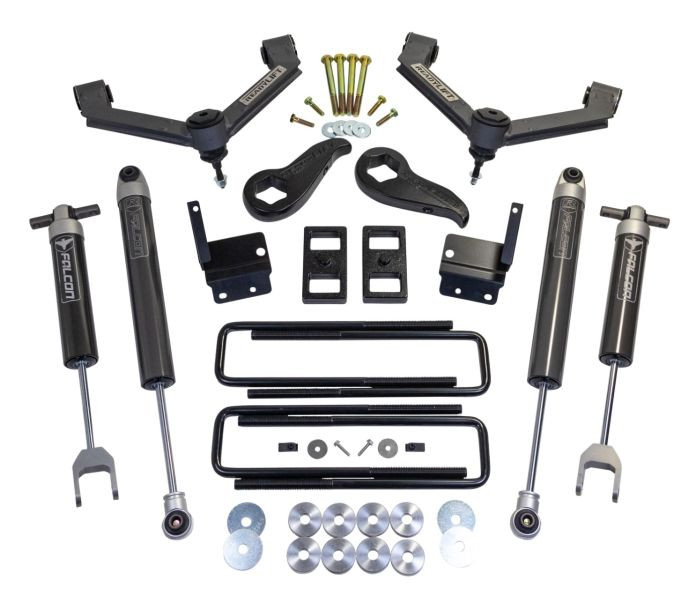 Transform Your Ride | ReadyLIFT Lift Kit Suspension | 3" Front| 1" Rear Lift | Falcon Shock Absorbers | Black Components