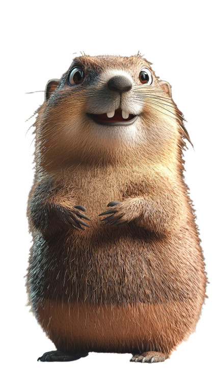 Groundhog Emoji Pack Vinyl Car Decal Sticker – Waterproof & UV-Resistant 4.0"