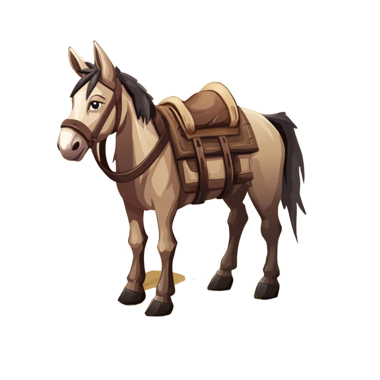 Half Horse Donkey Medieval Icon Vinyl Car Decal Sticker – Waterproof & UV-Resistant 4.0"