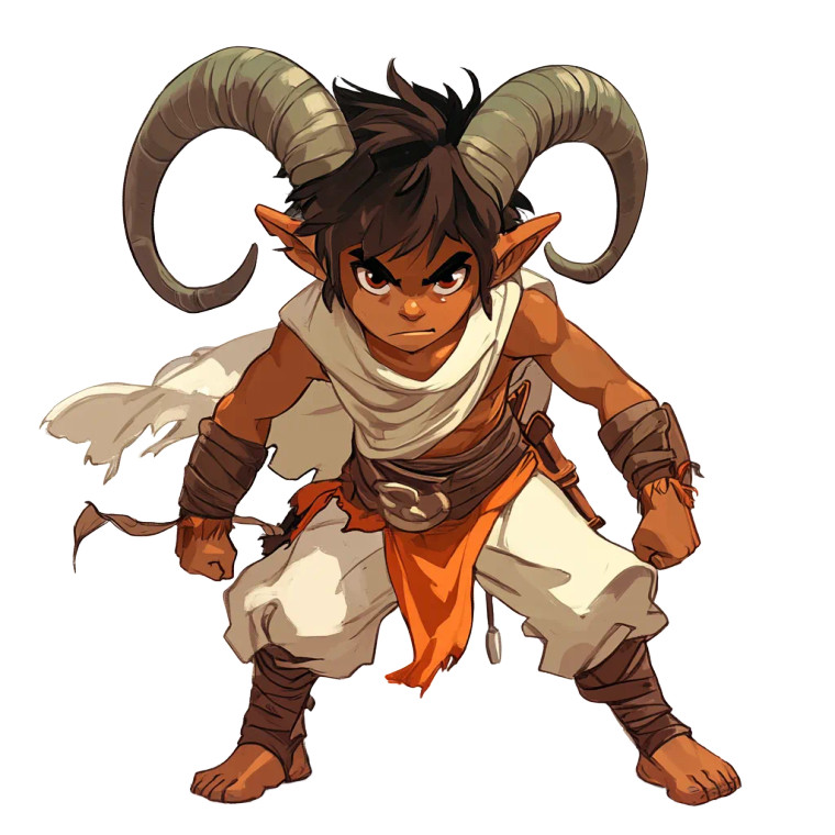 Halfling Monk Barbarian Headbutt Vinyl Car Decal Sticker – Waterproof & UV-Resistant 4.0"