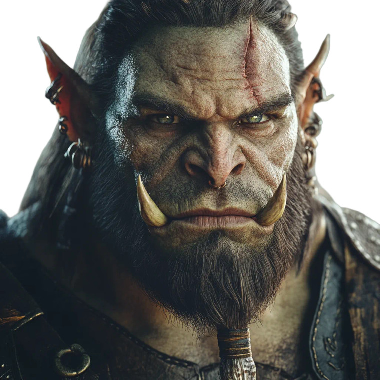 Handsome Orc Indie Style Vinyl Car Decal Sticker – Waterproof & UV-Resistant 4.0"