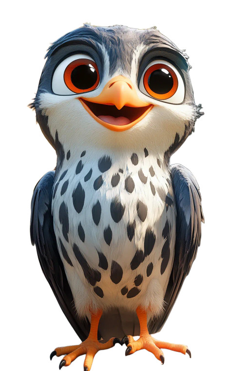 Happy Falcon Halloween Costume Vinyl Car Decal Sticker – Waterproof & UV-Resistant 4.0"