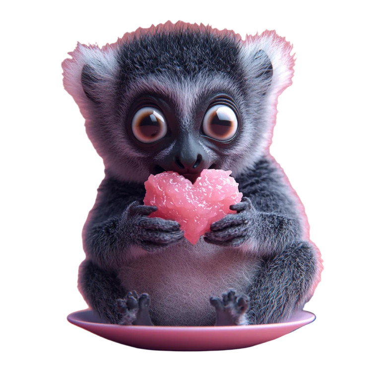 Happy Lemur Pink Marmalade Vinyl Car Decal Sticker – Waterproof & UV-Resistant 4.0"