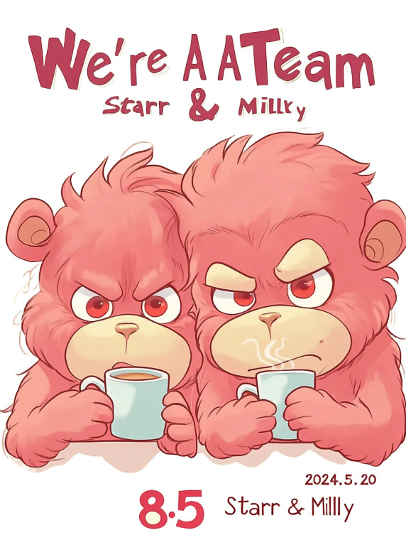 Happy Orangutans Couple Coffee Vinyl Car Decal Sticker – Waterproof & UV-Resistant 4.0"