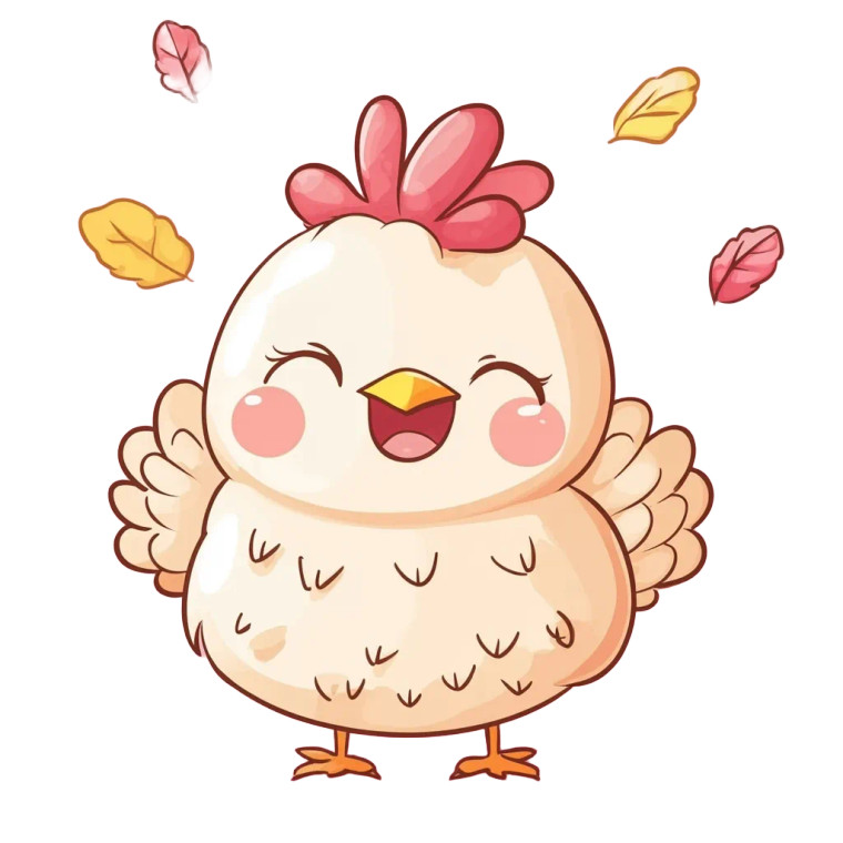 Happy Turkey Vector Vinyl Car Decal Sticker – Waterproof & UV-Resistant 4.0"