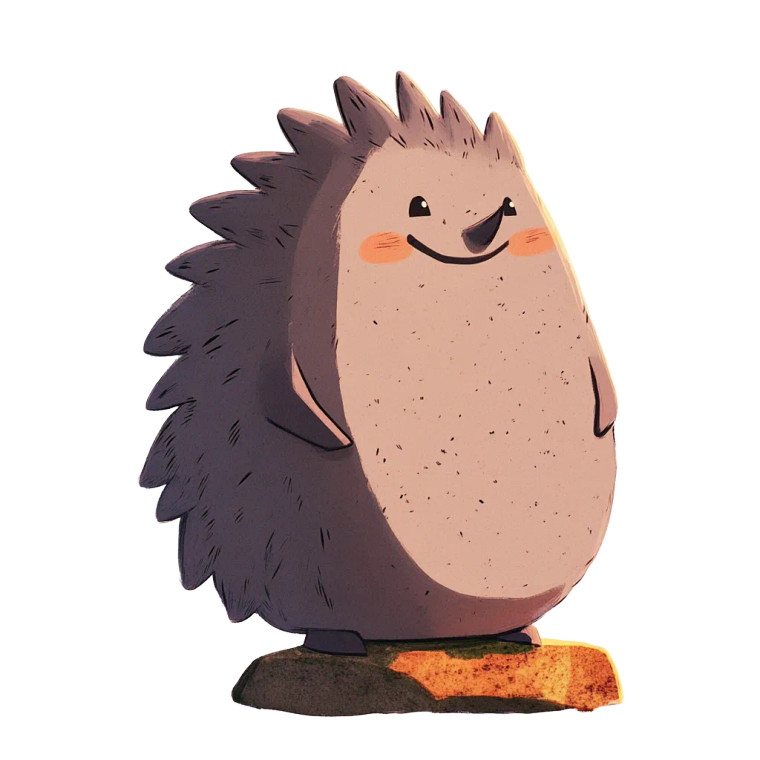 Hedgehog Statue Stone Grey Vinyl Car Decal Sticker – Waterproof & UV-Resistant 4.0"