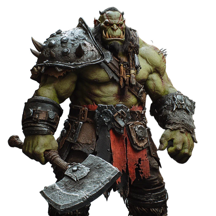 Huge Orc Axe Warcraft Vinyl Car Decal Sticker – Waterproof & UV-Resistant 4.0"