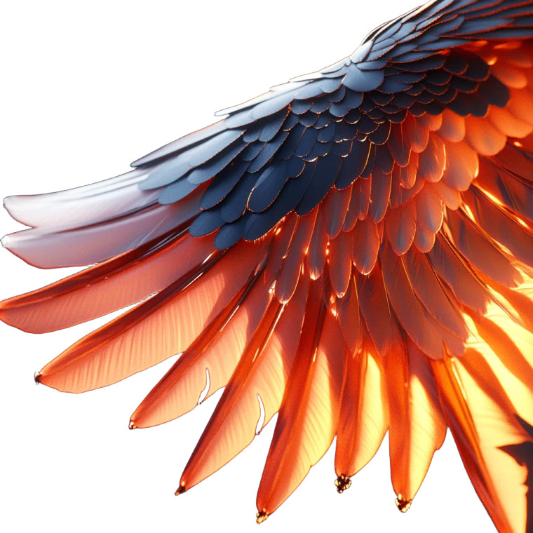 Hyper Realistic Wing View Vinyl Car Decal Sticker – Waterproof & UV-Resistant 4.0"