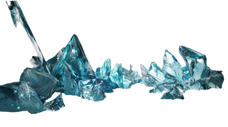 Ice Cave Tunnel Vinyl Car Decal Sticker – Waterproof & UV-Resistant 7.14"