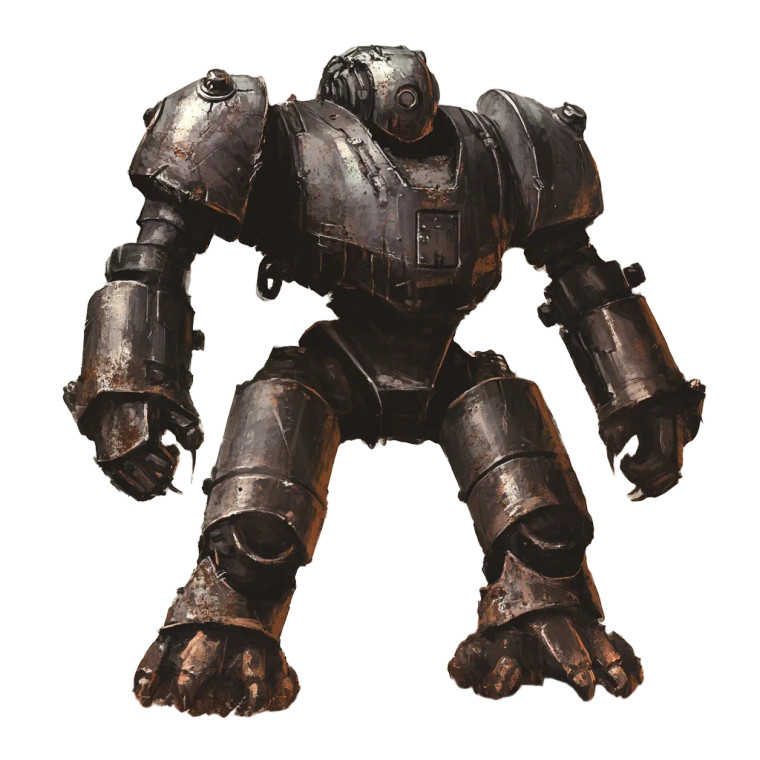 Iron Golem Sentry Bot Vinyl Car Decal Sticker – Waterproof & UV-Resistant 4.0"