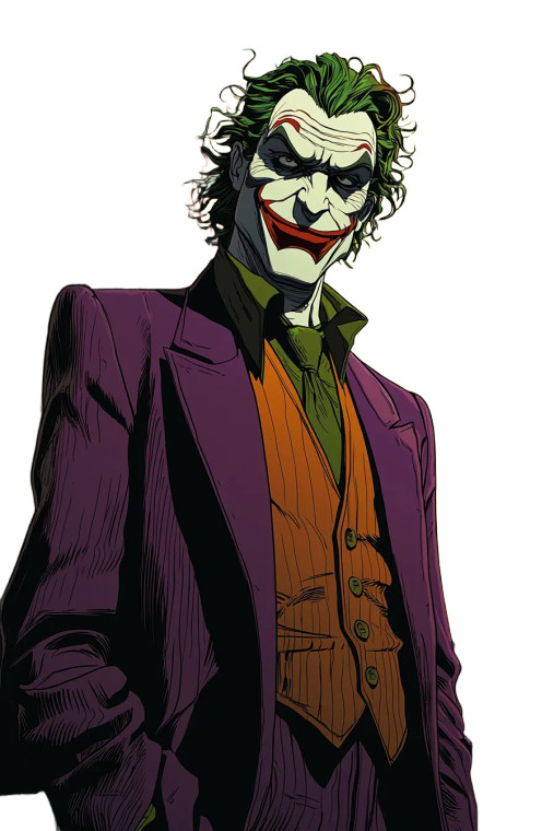 Joker Cartoon City Vinyl Car Decal Sticker – Waterproof & UV-Resistant 4.0"