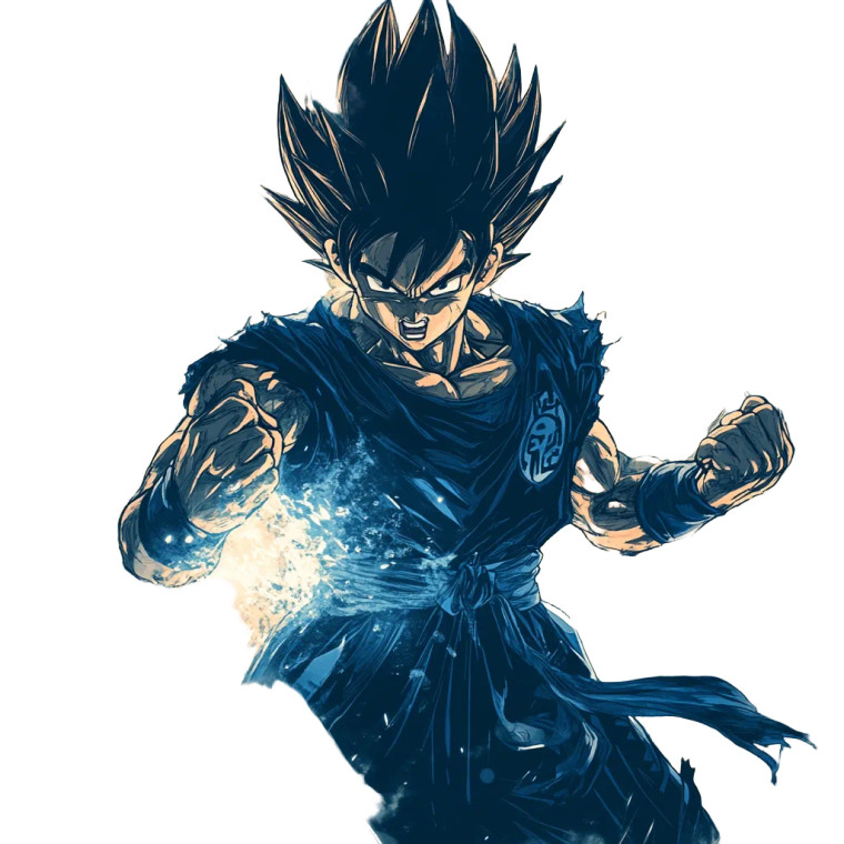 Kamehameha Anime Style Vinyl Car Decal Sticker – Waterproof & UV-Resistant 4.0"