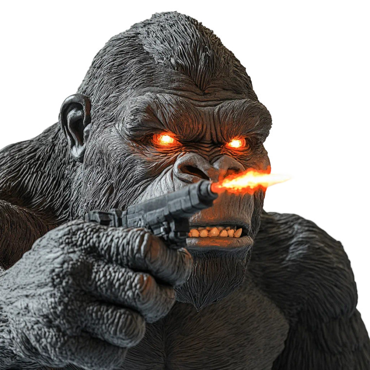 King Kong Laser Eyes Vinyl Car Decal Sticker – Waterproof & UV-Resistant 4.0"