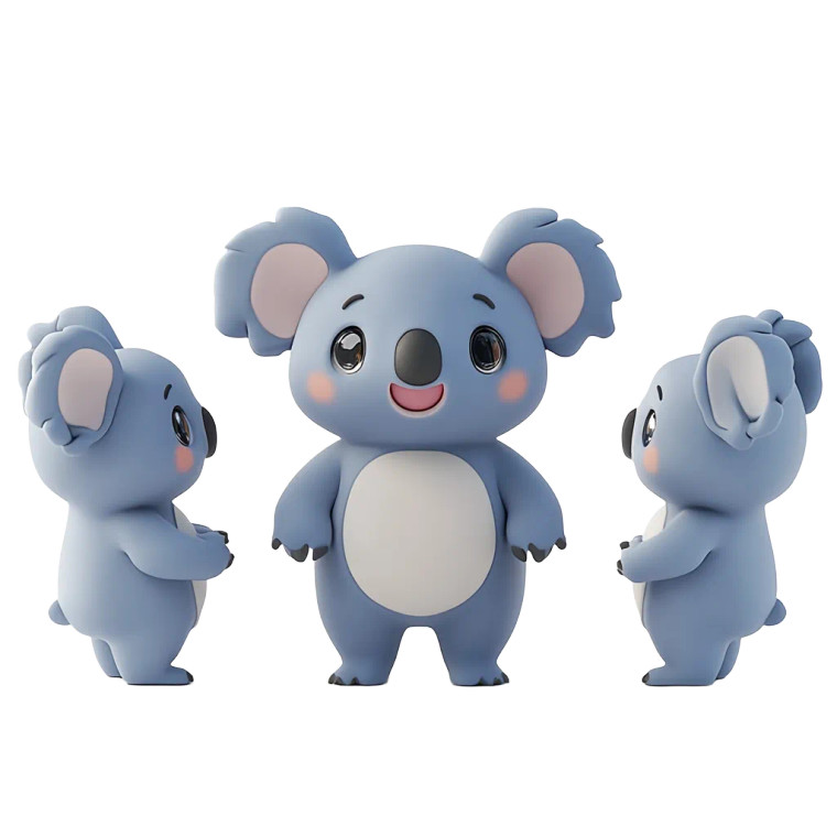 Koala Cute Views 3D Vinyl Car Decal Sticker – Waterproof & UV-Resistant 4.0"