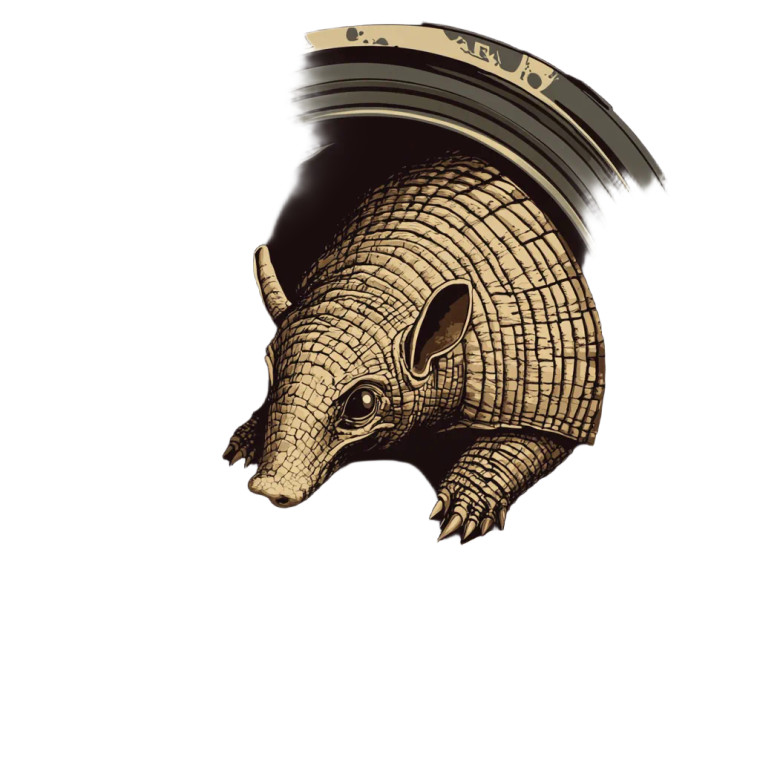 Lens Armadillo Logo Vinyl Car Decal Sticker – Waterproof & UV-Resistant 4.0"