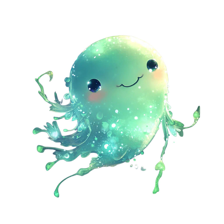 Magical Phytoplankton Creature Vinyl Car Decal Sticker – Waterproof & UV-Resistant 4.0"