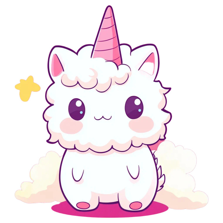 Majestic Kawaii Animal Vinyl Car Decal Sticker – Waterproof & UV-Resistant 4.0"