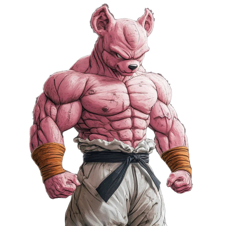 Majin Buu Bear Vinyl Car Decal Sticker – Waterproof & UV-Resistant 4.0"