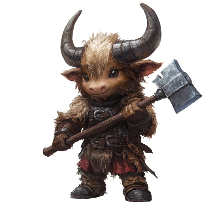 Minitaur Battleaxe Horns Vinyl Car Decal Sticker – Waterproof & UV-Resistant 4.0"