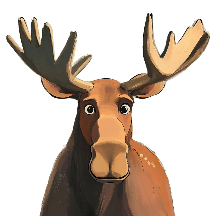 Moose Children Anime Vinyl Car Decal Sticker – Waterproof & UV-Resistant 4.0"