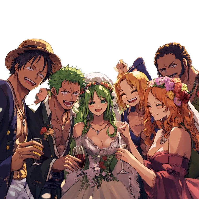 One Piece Israeli Wedding Vinyl Car Decal Sticker – Waterproof & UV-Resistant 4.0"