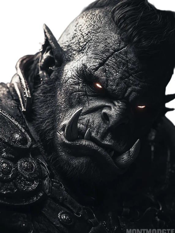 Orc Space Armor Glowing Vinyl Car Decal Sticker – Waterproof & UV-Resistant 4.0"