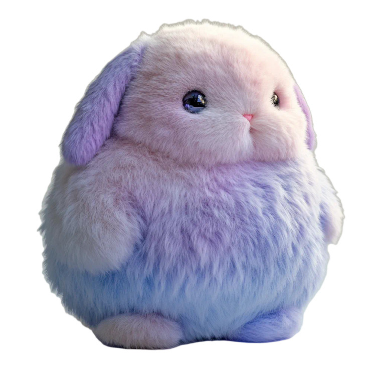 Pastel Plush Creature Vinyl Car Decal Sticker – Waterproof & UV-Resistant 4.0"