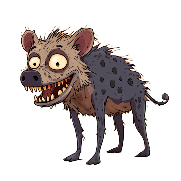 Peppa Pig Hyena Cartoon Vinyl Car Decal Sticker – Waterproof & UV-Resistant 4.0"