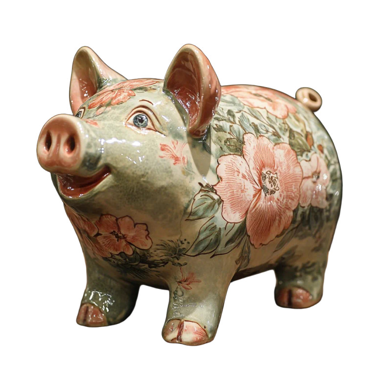 Piggy Bank Vinyl Car Decal Sticker – Waterproof & UV-Resistant 4.0"