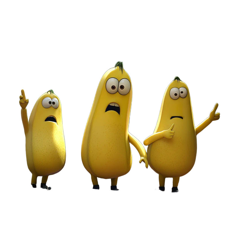 Pixar Bananas Pointing Vinyl Car Decal Sticker – Waterproof & UV-Resistant 4.0"