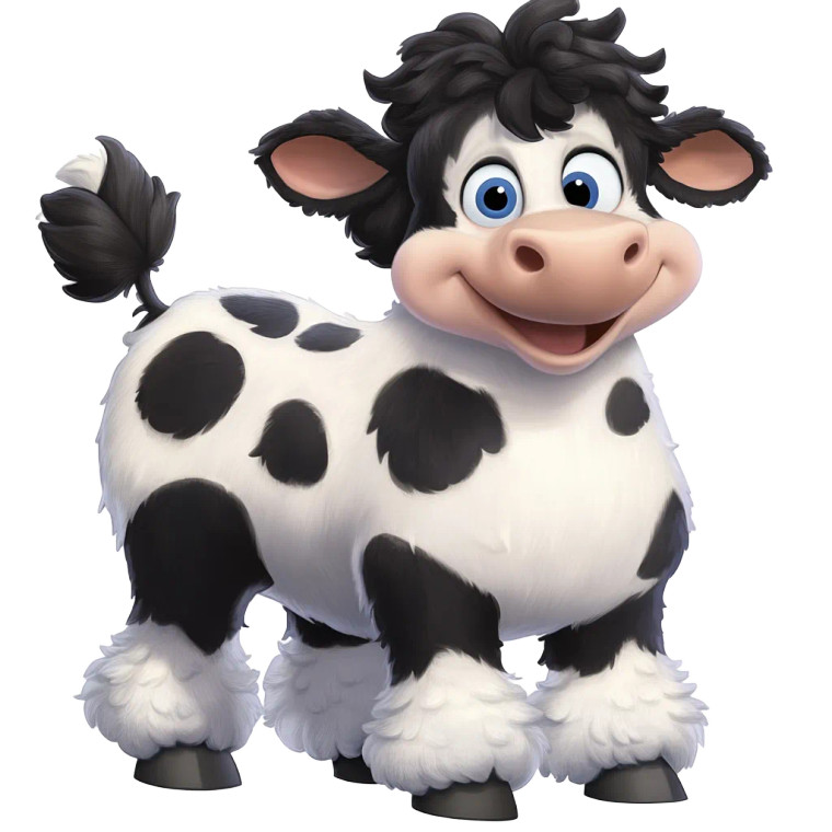 Poodle Cow Creature Vinyl Car Decal Sticker – Waterproof & UV-Resistant 4.0"