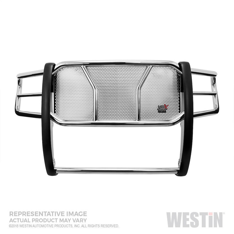 Heavy-Duty Grille Guard | Polished Stainless Steel | Fits Chevrolet Silverado 1500 | 2 Inch Diameter | Bolt-On Mounting
