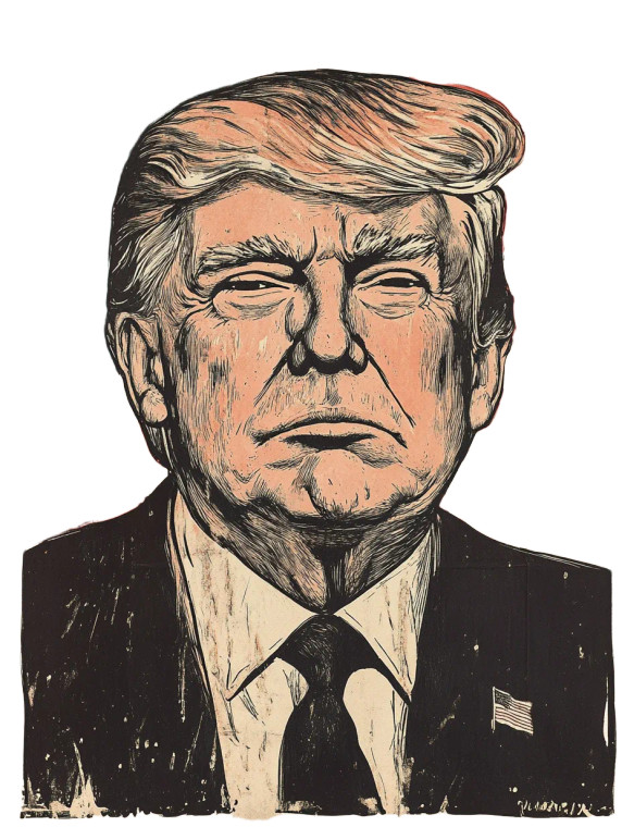 American Satirical Cartoon Vinyl Car Decal Sticker – Waterproof & UV-Resistant 4.0"