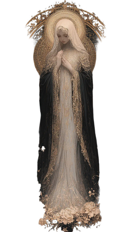 Ethereal Woman Art Nouveau Vinyl Car Decal Sticker – Waterproof & UV-Resistant 4.0"