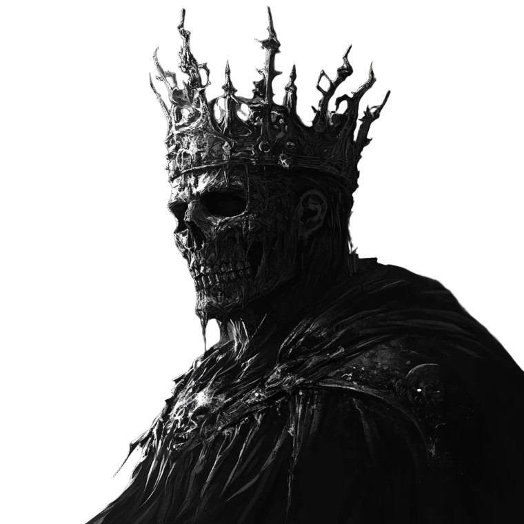 Evil Dark King Dead Vinyl Car Decal Sticker – Waterproof & UV-Resistant 4.0"