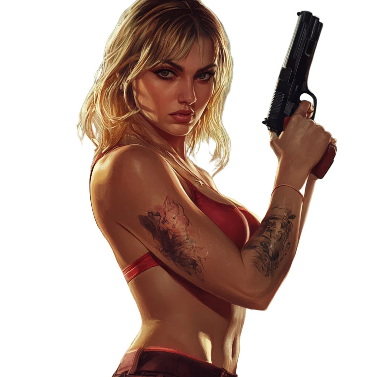 Gta V Girl Vinyl Car Decal Sticker – Waterproof & UV-Resistant 4.0"