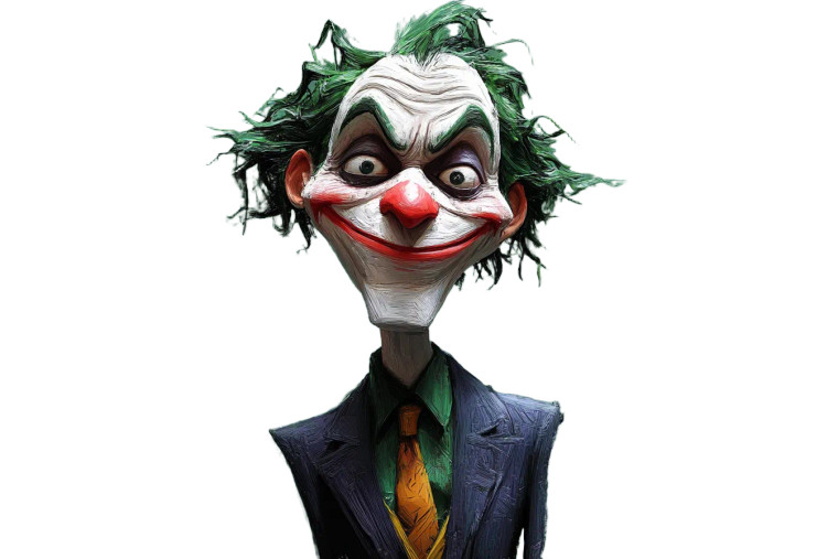 Joker Green Background Vinyl Car Decal Sticker – Waterproof & UV-Resistant 6.0"